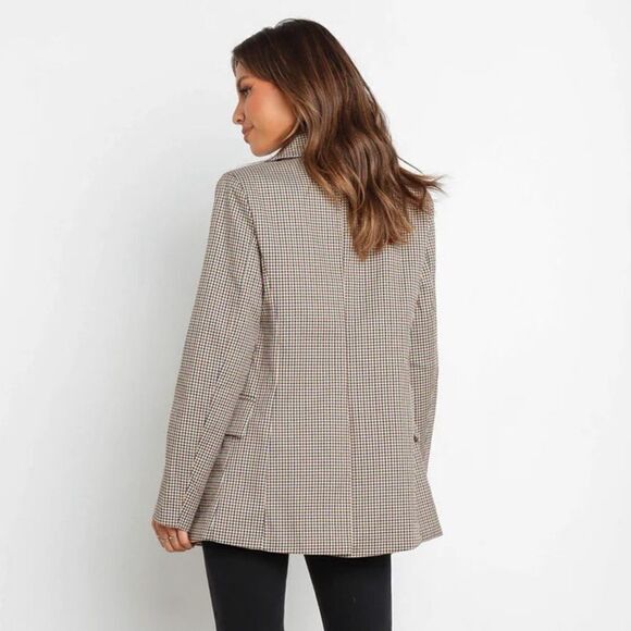 New Petal and pup Juliette classic Earth Tones plaid blazer Sz 6 - Picture 7 of 12